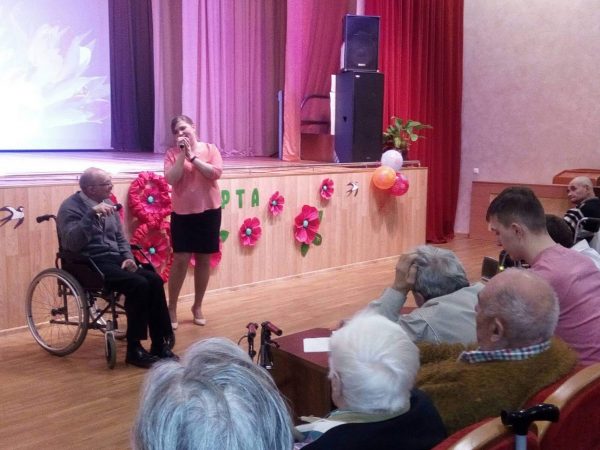 Концерт, посвященный 8 Марта прошел в ГУ «Дом-интернат для пенсионеров и инвалидов» 06 марта